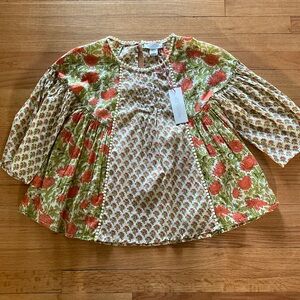 Rachel Zoe cottagecore prairie boho top